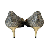 Jimmy Choo "Leopard Print Glitter" Heels - Size 41
