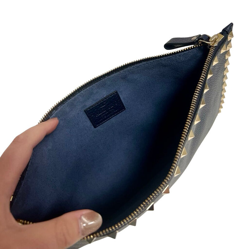 Valentino Large Rockstud Zip Pouch