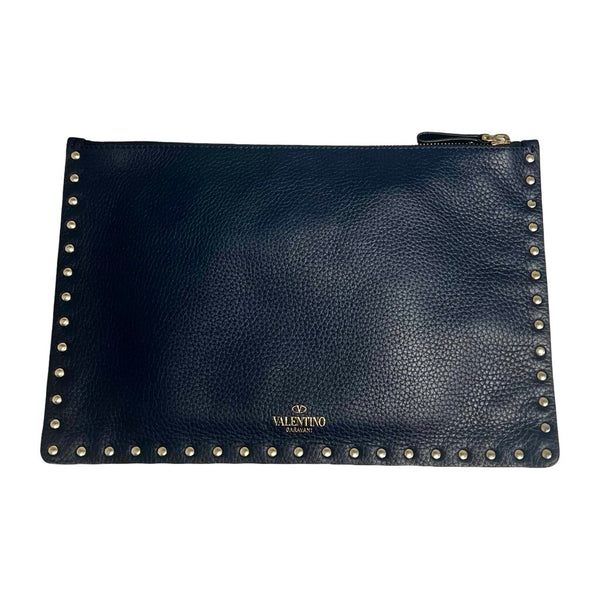 Valentino Large Rockstud Zip Pouch