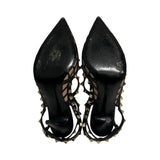 Valentino "Calfskin Nappa Boudoir Rockstud Caged Pumps" - Size 40