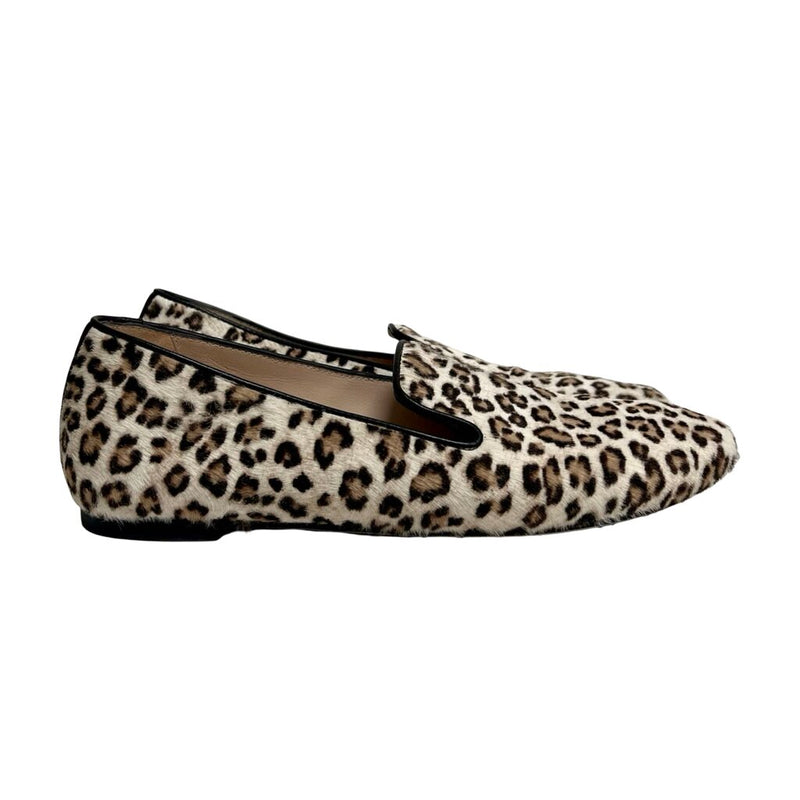 Stuart Weitzman Ponyhair Animal Print Loafers - Size 6.5