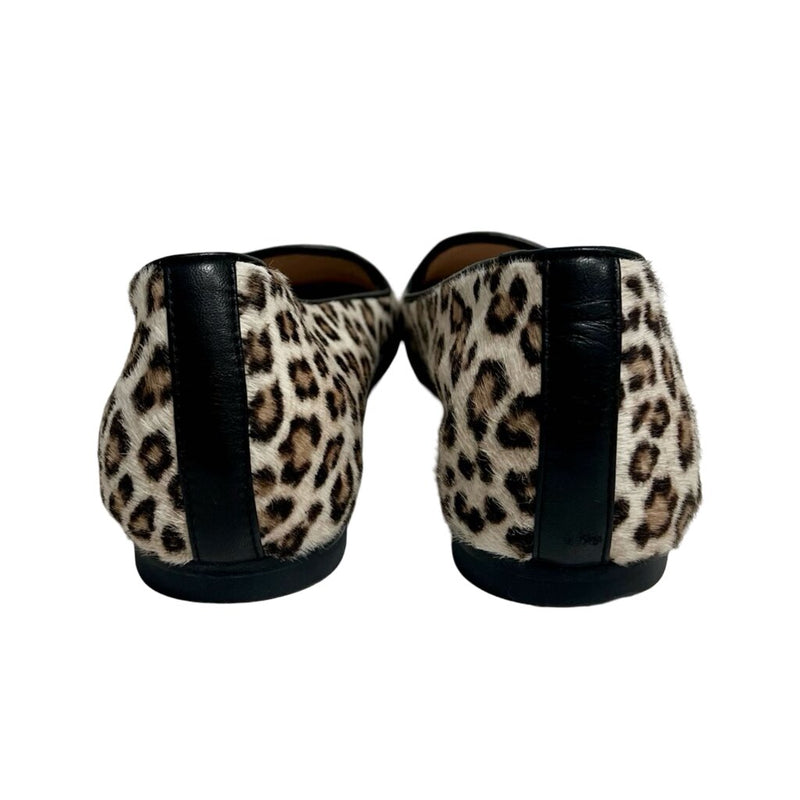 Stuart Weitzman Ponyhair Animal Print Loafers - Size 6.5