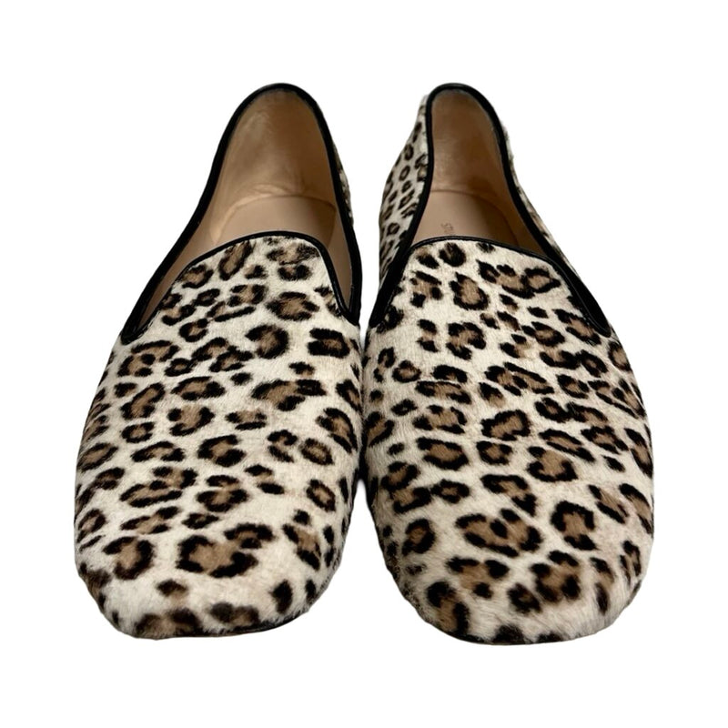 Stuart Weitzman Ponyhair Animal Print Loafers - Size 6.5