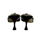 Mach & Mach "Double Bow" Lace Mules - Size 41