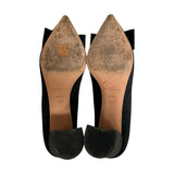 Rochas Satin Embellished Heels - Size 40.5