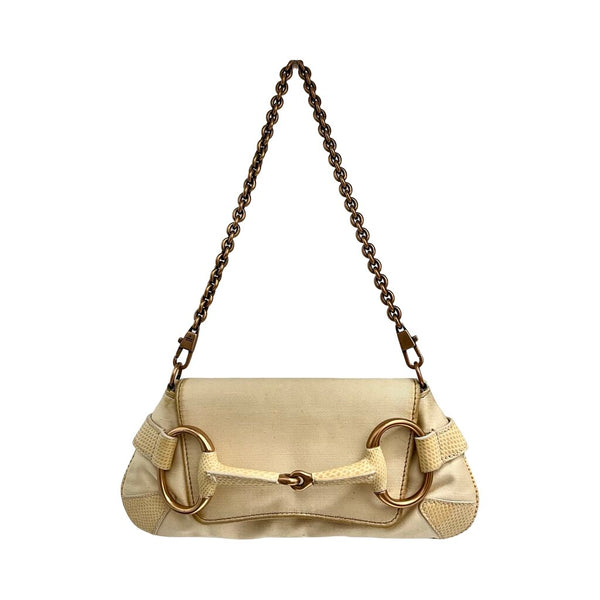 Gucci Vintage Horsebit Chain Clutch Bag