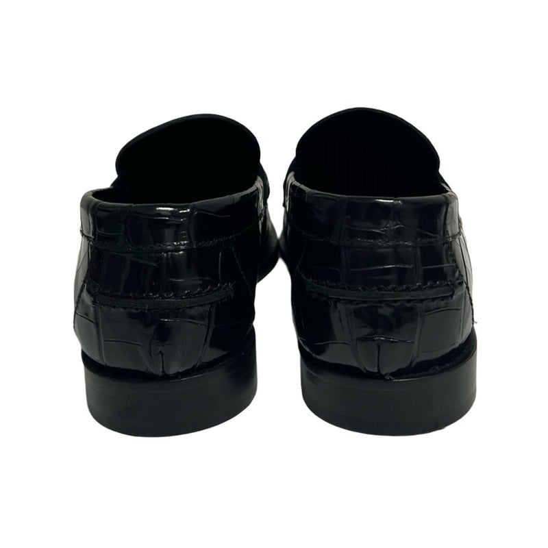 Versace "Croc-Effect Medusa 95 Loafer" - Size 38.5