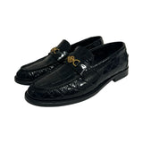 Versace "Croc-Effect Medusa 95 Loafer" - Size 38.5