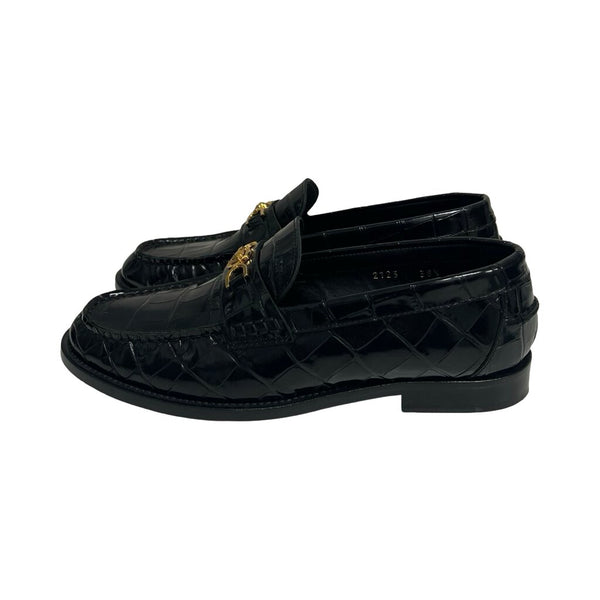Versace "Croc-Effect Medusa 95 Loafer" - Size 38.5