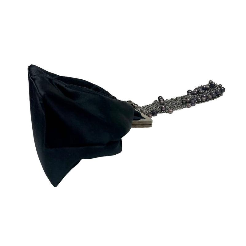 Versace Vintage Satin Evening Clutch Bag