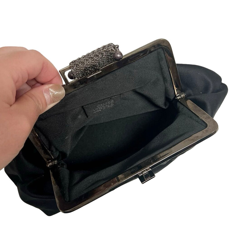 Versace Vintage Satin Evening Clutch Bag
