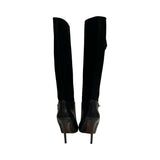 Louis Vuitton Leather & Suede Knee High Boots - Size 38.5
