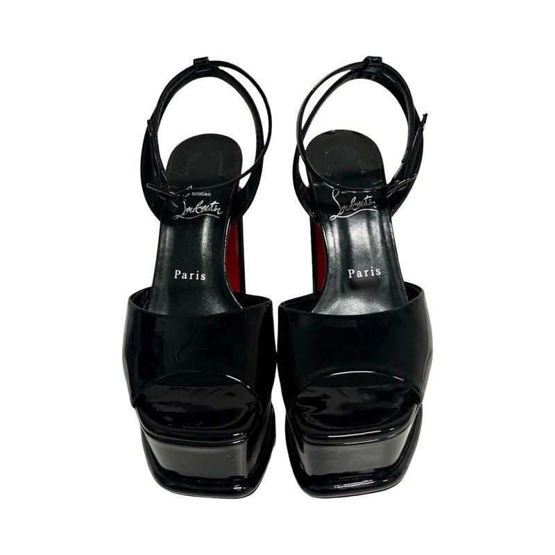 Christian Louboutin "Patent Amali Alta 130 Platform" Heels - Size 38.5