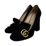 Gucci "Marmont" Suede Heels - Size 37.5