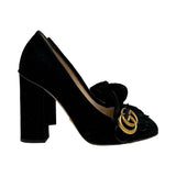 Gucci "Marmont" Suede Heels - Size 37.5