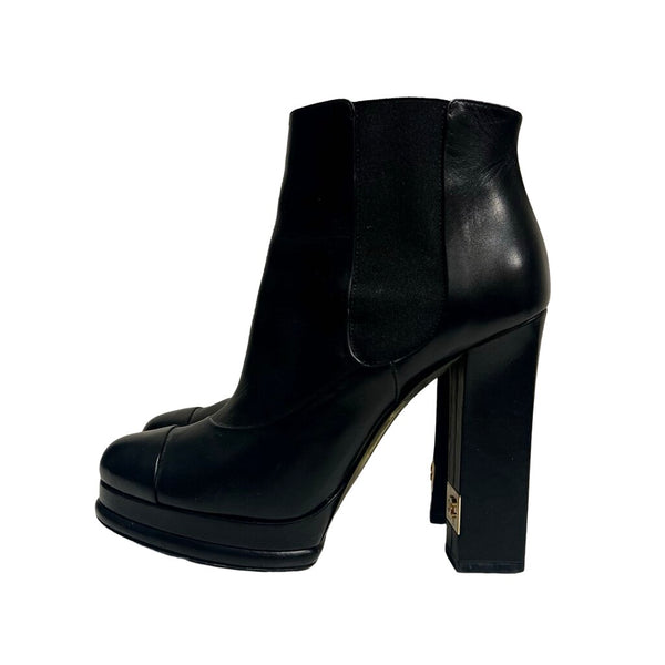 Chanel Platform Chelsea Boots - Size 38.5