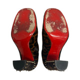 Christian Louboutin "Cadra" Heeled Ankle Boots - Size 38.5