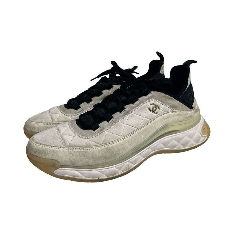 Chanel Quilted Suede Sneakers - Size 44