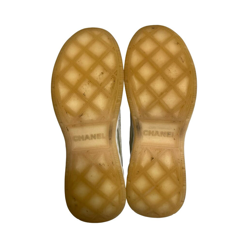 Chanel Quilted Suede Sneakers - Size 44