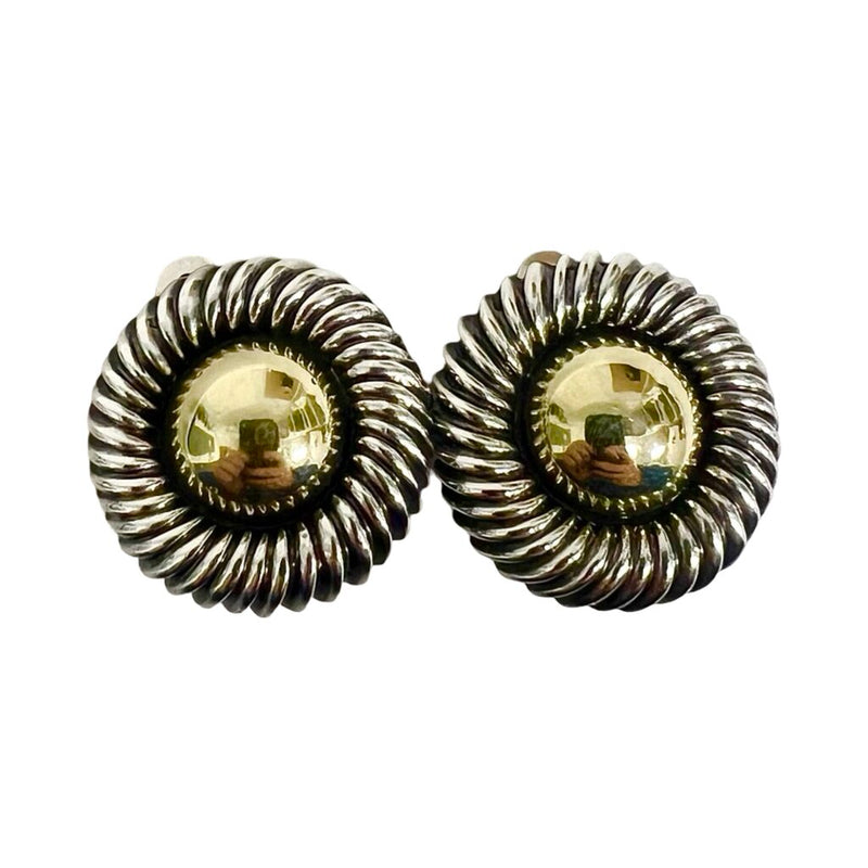David Yurman Two-Tone Cable Twist Stud Earrings