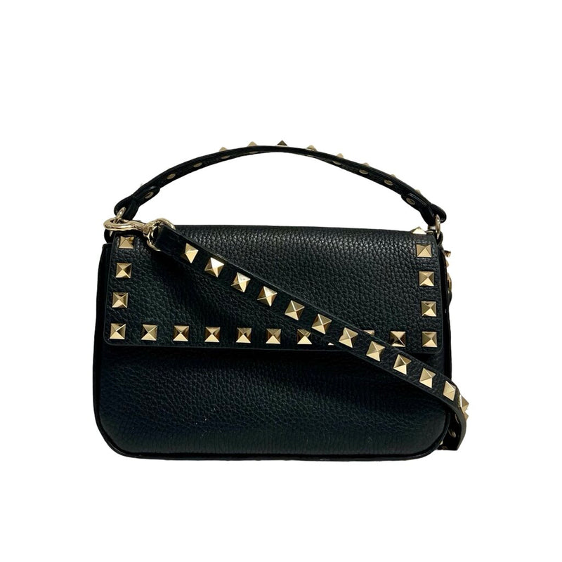 Valentino "Rockstud Grainy Calfskin Pouch" Bag