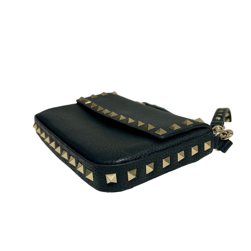 Valentino "Rockstud Grainy Calfskin Pouch" Bag