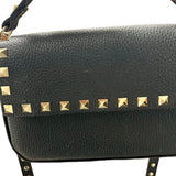 Valentino "Rockstud Grainy Calfskin Pouch" Bag