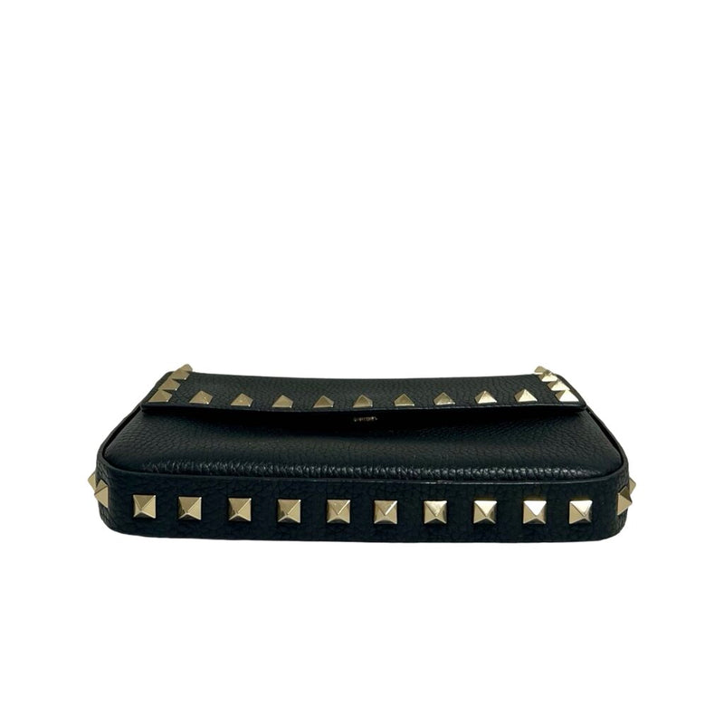 Valentino "Rockstud Grainy Calfskin Pouch" Bag