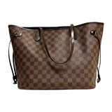 Louis Vuitton "Neverfull MM Damier Ebene" Tote Bag