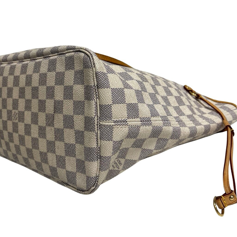 Louis Vuitton "Neverfull MM Damier Azur" Tote Bag