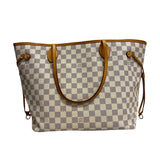 Louis Vuitton "Neverfull MM Damier Azur" Tote Bag