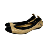 Chanel Cap Toe Leather Flats - Size 37