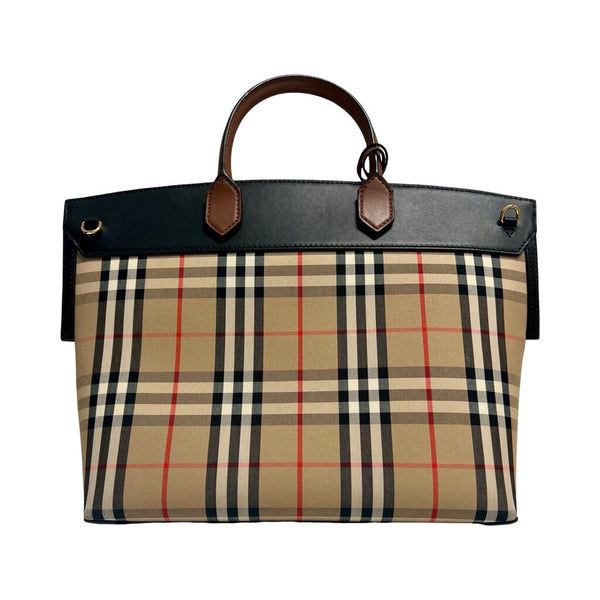 Burberry "Vintage Check Society Top Handle Bag"
