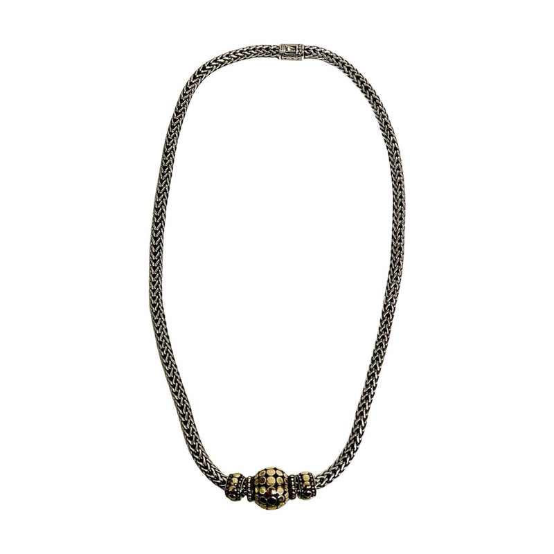 John Hardy "Two-Tone Palu Dot Ball Pendant" Necklace