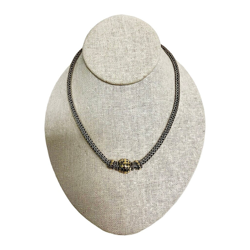 John Hardy "Two-Tone Palu Dot Ball Pendant" Necklace
