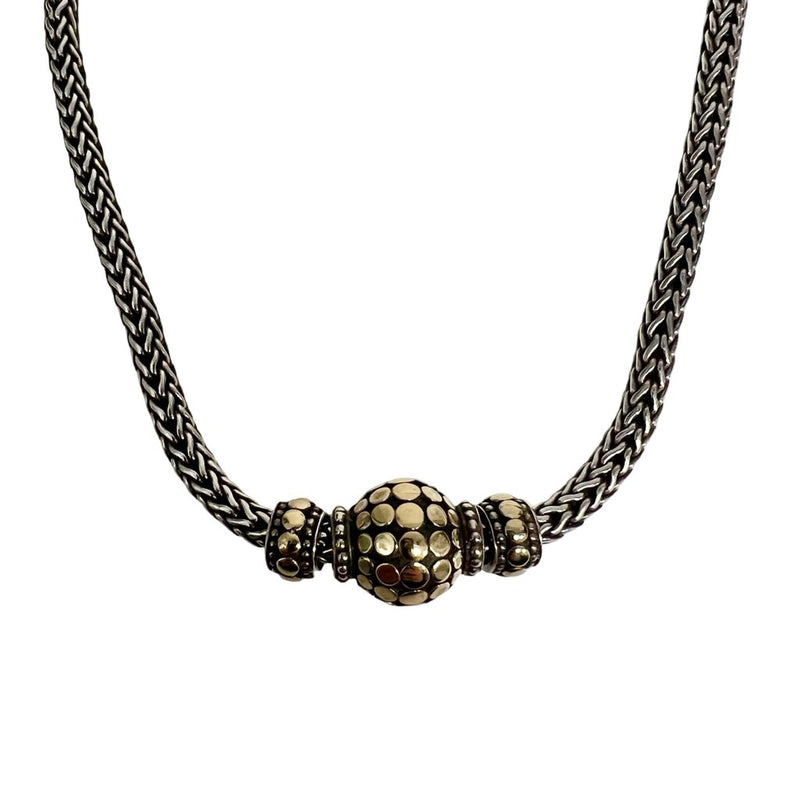 John Hardy "Two-Tone Palu Dot Ball Pendant" Necklace