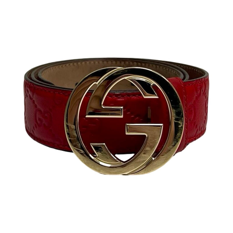Gucci "Guccissima Interlocking GG" Belt - Size 90/36