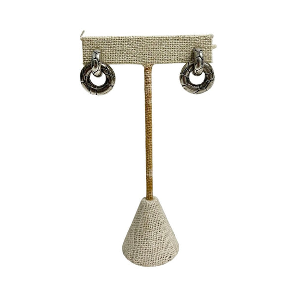 Joh Hardy "Kali Pebble Door Knocker Drop Earrings"