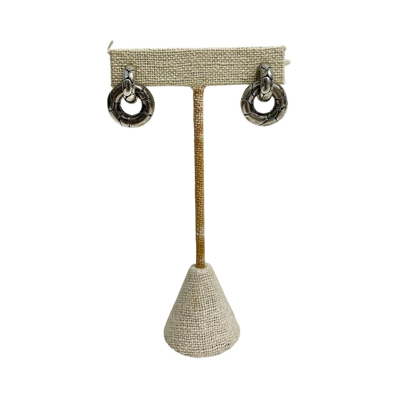 Joh Hardy "Kali Pebble Door Knocker Drop Earrings"