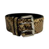 Ralph Lauren Faux Python & Leather Belt - Size M