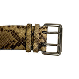 Ralph Lauren Faux Python & Leather Belt - Size M