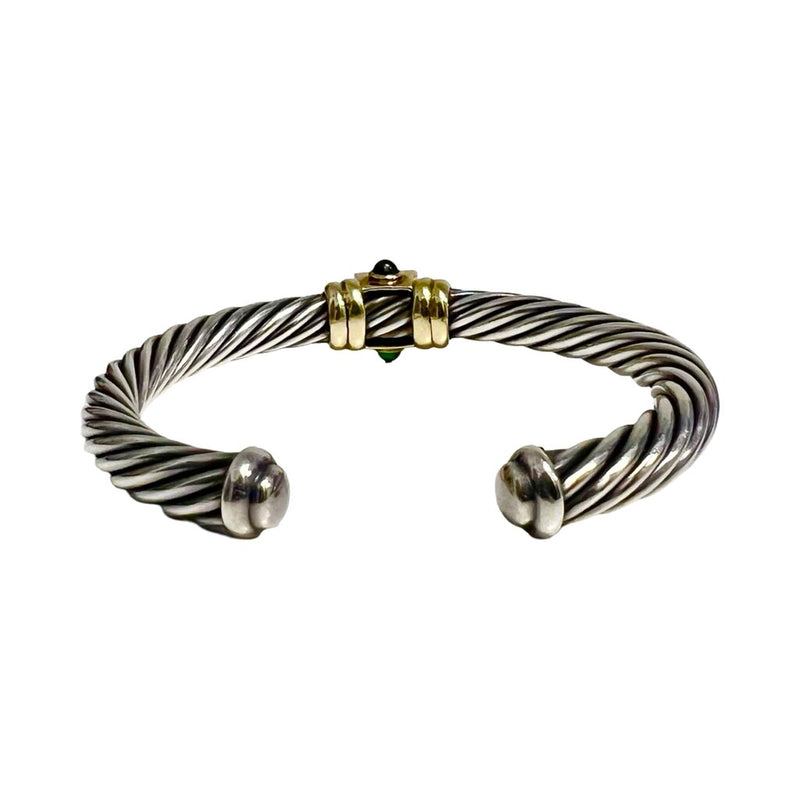 David Yurman Iolite & Dyed Chalcedony "Renaissance" Cuff Bracelet