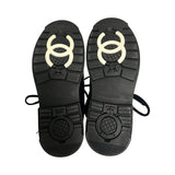 Chanel "Interlocking CC Logo Combat" Boots - Size 39