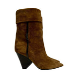 Saint Laurent "Niki" Suede Booties - Size 35