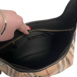 Burberry "Haymarket Check Coated Canvas Brooklyn Hobo" Bag
