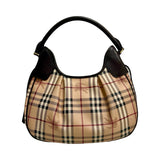 Burberry "Haymarket Check Coated Canvas Brooklyn Hobo" Bag