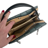 Tory Burch "Lee Radziwill Woven Petite Double Bag"