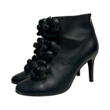 Chanel Camellia Cap Toe Booties - Size 38.5