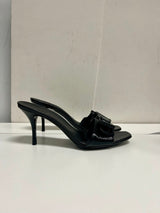 Gucci Vintage Patent Buckle Mules - Size 8