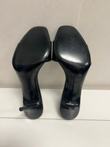 Gucci Vintage Patent Buckle Mules - Size 8